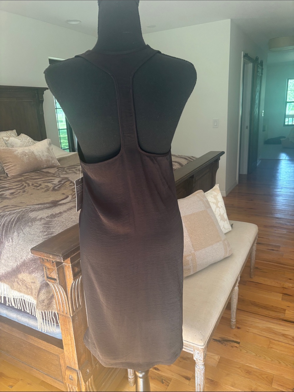 Threads 4 Thought Black Racerback Tank Dress